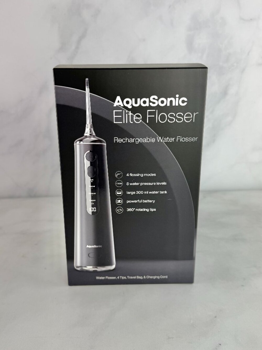 AquaSonic Elite Flosser Rechargable Water Flosser
